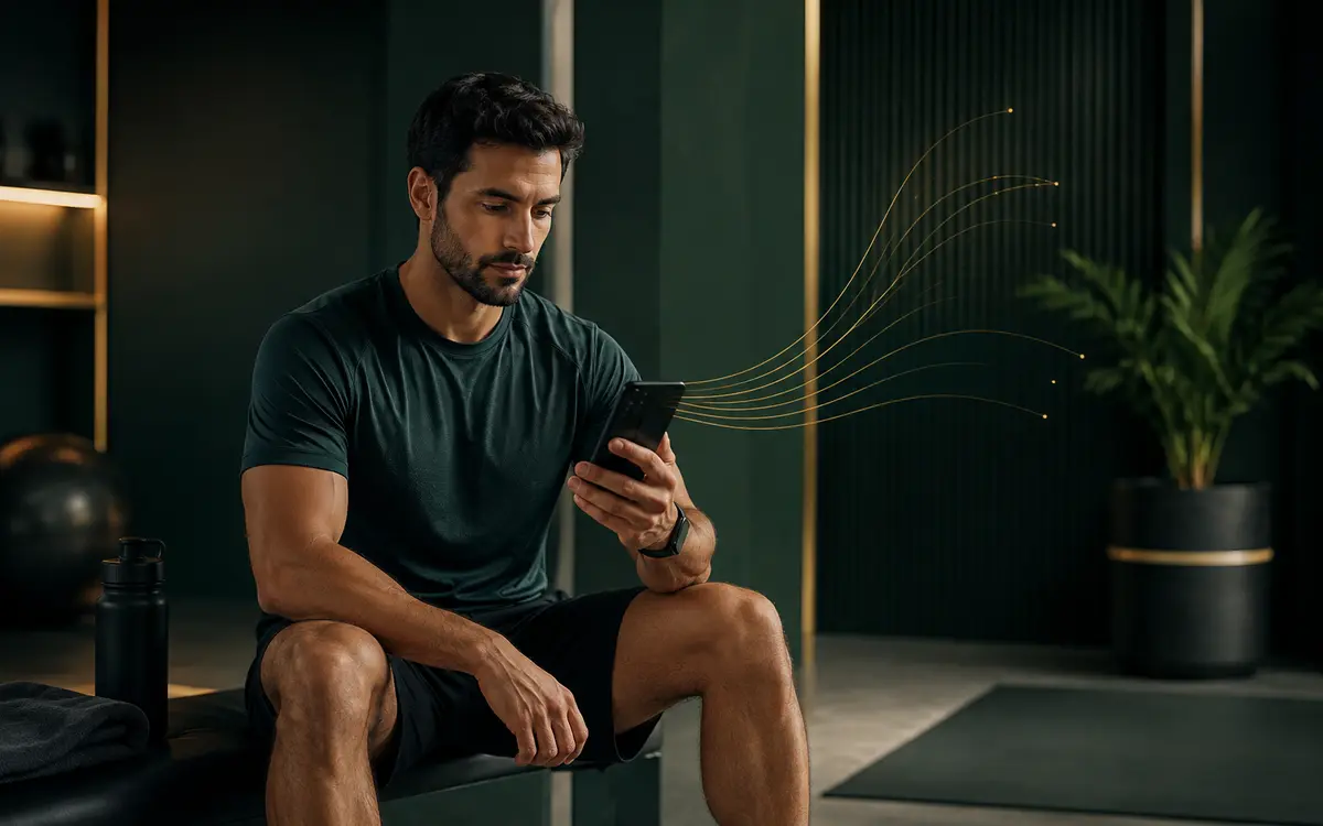 تصویر مفهومی پشتیبانی دیجیتال و ساختاریافته از تجربه تمرین در ParvaLia Training App